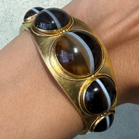 Victorian agate bracelet in 15 carat gold-Bracelets-The Antique Ring Shop
