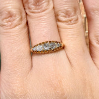 Victorian five stone diamond ring from 1898-Antique rings-The Antique Ring Shop