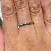 Vintage platinum band-wedding rings-The Antique Ring Shop