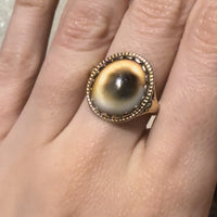 Vintage 14 carat gold Mata Biak ring