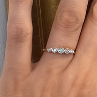 five stone diamond ring from 1926-vintage rings-The Antique Ring Shop