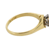 Vintage diamond solitaire ring-Vintage Rings-The Antique Ring Shop