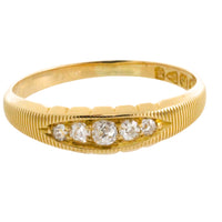 Victorian five stone diamond ring from 1895-Antique rings-The Antique Ring Shop