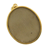 Lava Cameo in 18 carat gold-Pendants-The Antique Ring Shop