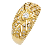 Diamond ring in 18 carat gold-Vintage Rings-The Antique Ring Shop
