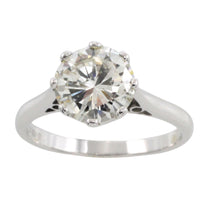 2.20 carat diamond solitaire ring in white gold-engagement rings-The Antique Ring Shop