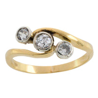 Edwardian old European cut diamond ring