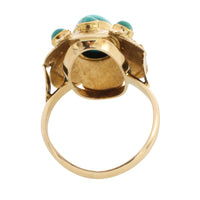 Vintage Turquoise ring in 14 carat gold-Vintage Rings-The Antique Ring Shop