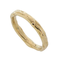 14 carat gold nugget style band-wedding rings-The Antique Ring Shop
