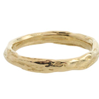14 carat gold nugget style band-wedding rings-The Antique Ring Shop