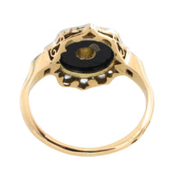 Antique onyx and diamond ring-Antique rings-The Antique Ring Shop
