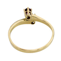 Ruby and diamond Toi et Moi ring