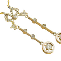 Edwardian diamond pendant in 18 carat gold