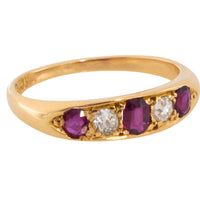 Edwrdian ruby and diamond ring from 1911-Antique rings-The Antique Ring Shop