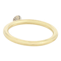 Diamond solitaire ring in 14 carat gold