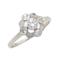 Antique five old cut diamond ring