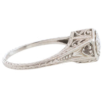 Vintage Art Deco diamond ring in platinum