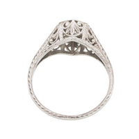 Vintage Art Deco diamond ring in platinum