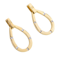 18 karaat gouden oorbellen met diamanten