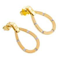 18 karaat gouden oorbellen met diamanten