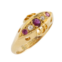 Ruby and diamond ring from 1918-Antique rings-The Antique Ring Shop