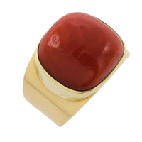 Vintage 14 carat gold cabochon ring-Vintage Rings-The Antique Ring Shop