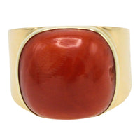 Vintage 14 carat gold cabochon ring-Vintage Rings-The Antique Ring Shop