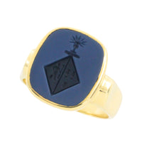 Vintage signet intaglio ring-Vintage Rings-The Antique Ring Shop
