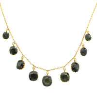 Tourmaline collier in 22 carat gold-colliers-The Antique Ring Shop