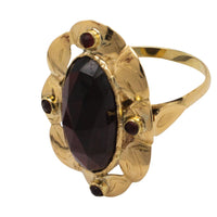 Vintage garnet ring in 14 carat gold-vintage rings-The Antique Ring Shop