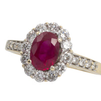 Smoked quartz ring in 18 carat gold-vintage rings-The Antique Ring Shop