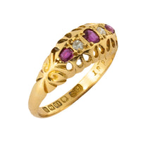 Cabochon amber ring in rose gold-vintage rings-The Antique Ring Shop