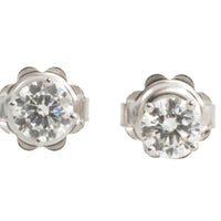 Diamond studs in white gold-Earrings-The Antique Ring Shop