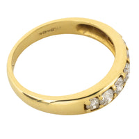 Seven stone diamond ring in 18 carat gold-engagement rings-The Antique Ring Shop