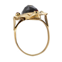 Vintage garnet ring in 14 carat gold-vintage rings-The Antique Ring Shop