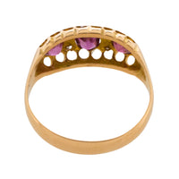 Garnet and diamond ring from 1919-Antique rings-The Antique Ring Shop