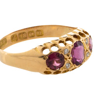 Garnet and diamond ring from 1919-Antique rings-The Antique Ring Shop