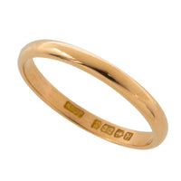 22 carat wedding band from 1957-wedding rings-The Antique Ring Shop
