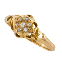 Victorian rose and old cut diamond ring from 1897-Antique rings-The Antique Ring Shop