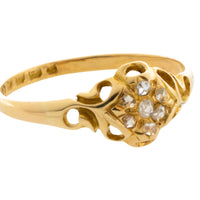 Victorian rose and old cut diamond ring from 1897-Antique rings-The Antique Ring Shop