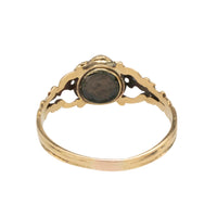 Victorian pearl and diamond mourning ring-Antique rings-The Antique Ring Shop