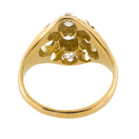 Victorian old mine cut diamond cluster ring-Antique rings-The Antique Ring Shop