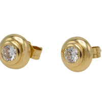 Diamond studs in 18 carat gold-Earrings-The Antique Ring Shop