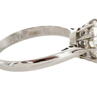 2.51 carat diamond solitaire ring in platinum-engagement rings-The Antique Ring Shop