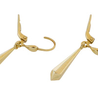 Vintage 14 carat gold pendant earrings-Earrings-The Antique Ring Shop