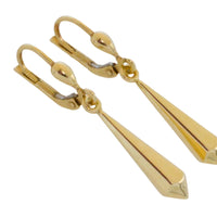 Vintage 14 carat gold pendant earrings-Earrings-The Antique Ring Shop