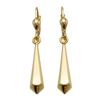 Vintage 14 carat gold pendant earrings-Earrings-The Antique Ring Shop