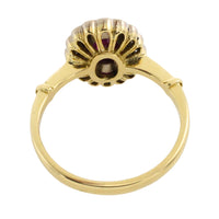 Vintage ruby and diamond ring-engagement rings-The Antique Ring Shop