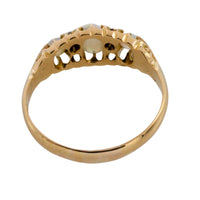 Opal and rose diamond ring from 1910-Antique rings-The Antique Ring Shop