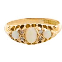 Opal and rose diamond ring from 1910-Antique rings-The Antique Ring Shop